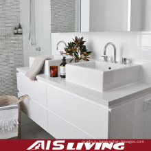Белый Лакер стене висели шкафы для ванной комнаты для дома (АИС-B021)